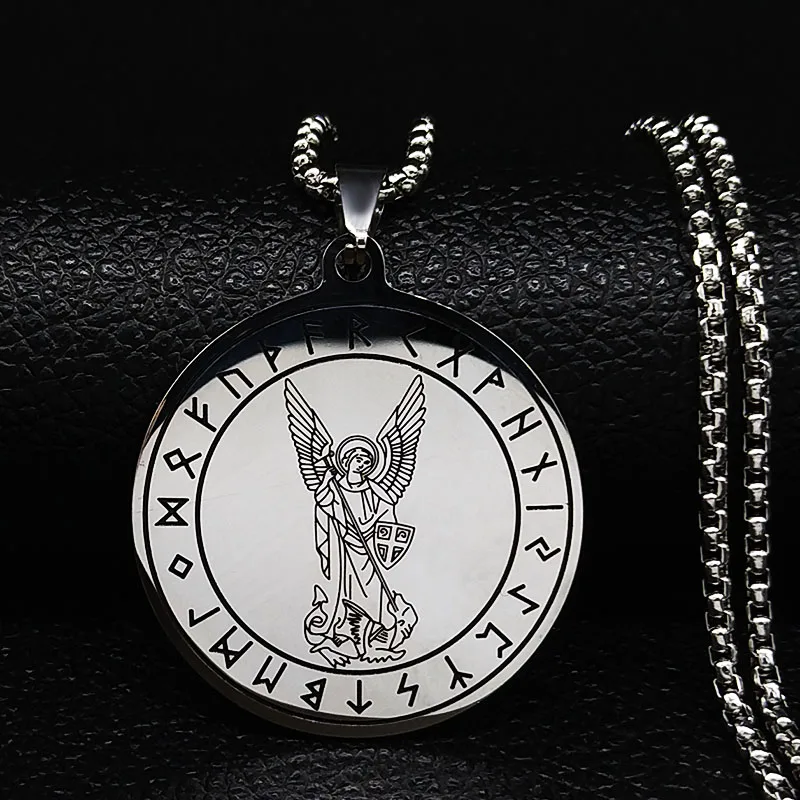 Ожерелье из нержавеющей стали с гексаграммой серебряного цвета|Ожерелья