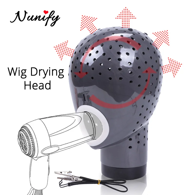 Nunify Fresh Wigs Head Drying Lace Wig Scalp Cap Net Hair Dryer Material Wig Display Head Mannequin Head For Wigs