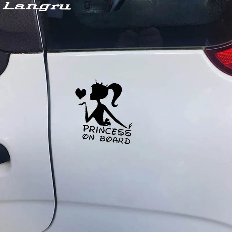 Новый стиль принцесса на борту ребенок Корона Наклейка виниловая Автомобильная
