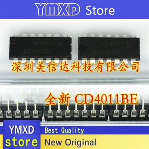 10pcs/lot New Original CD4011BE four-way 2 input and non-door straight plug -14 In Stock