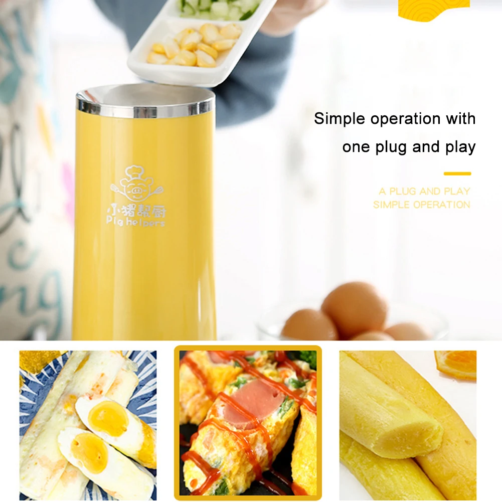 

Automatic Eggs Roll Maker Mini Electric Egg Boiler Cup Omelette Breakfast Machine Cooking Tool Eggmaster Sausage Burrito US plug