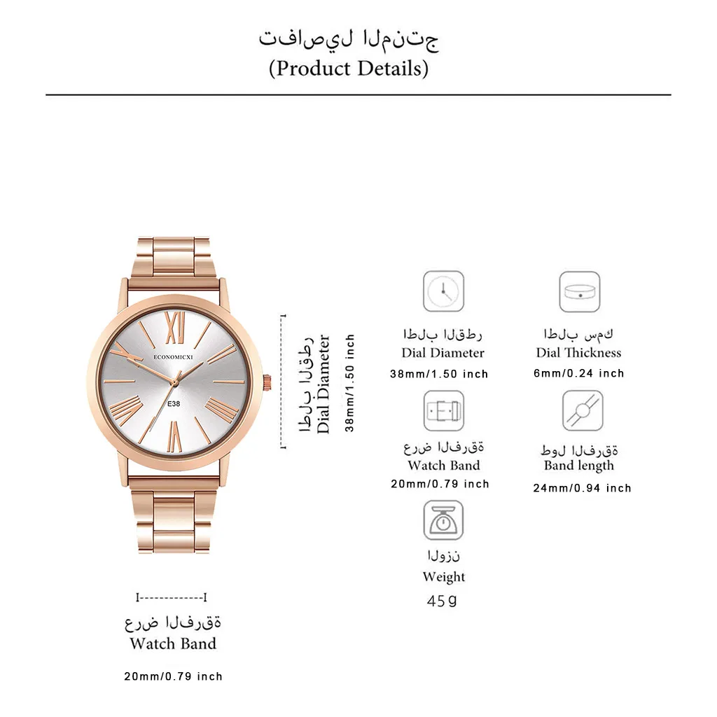 

ECONOMICXI Fashion Women Stylish Watch Bracelet Set Popular Bow Love Beaded Bracelet Watch Quartz Wristwatch F3