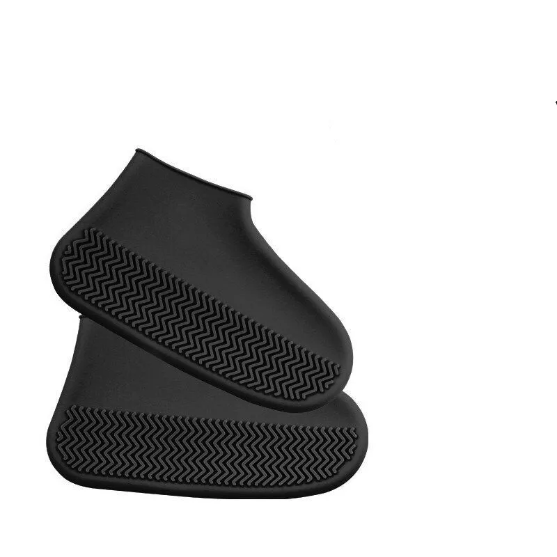 Waterproof Shoe Covers Cycling Rain Reusable Overshoes Silicone Latex Elastic Shoe Covers Protect Shoes Accessories Dust Covers - Цвет: As the pic