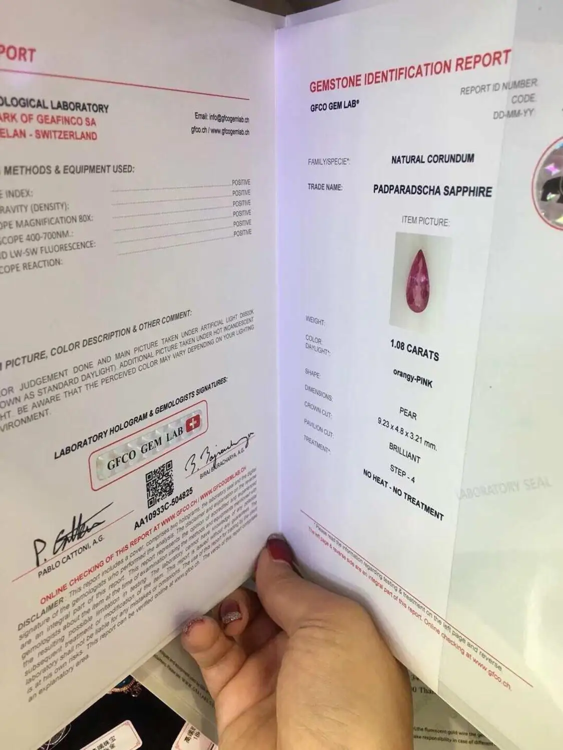 Изысканные ювелирные изделия Настоящее золото 18 К 100% натуральный ненагреваемый