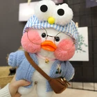 Kawaii Lalafanfan, белая утка, плюшевая игрушка, мягкие плюшевые животные, милая кукла, мультяшная креативная подушка, Рождественский подарок на день рождения для девочек