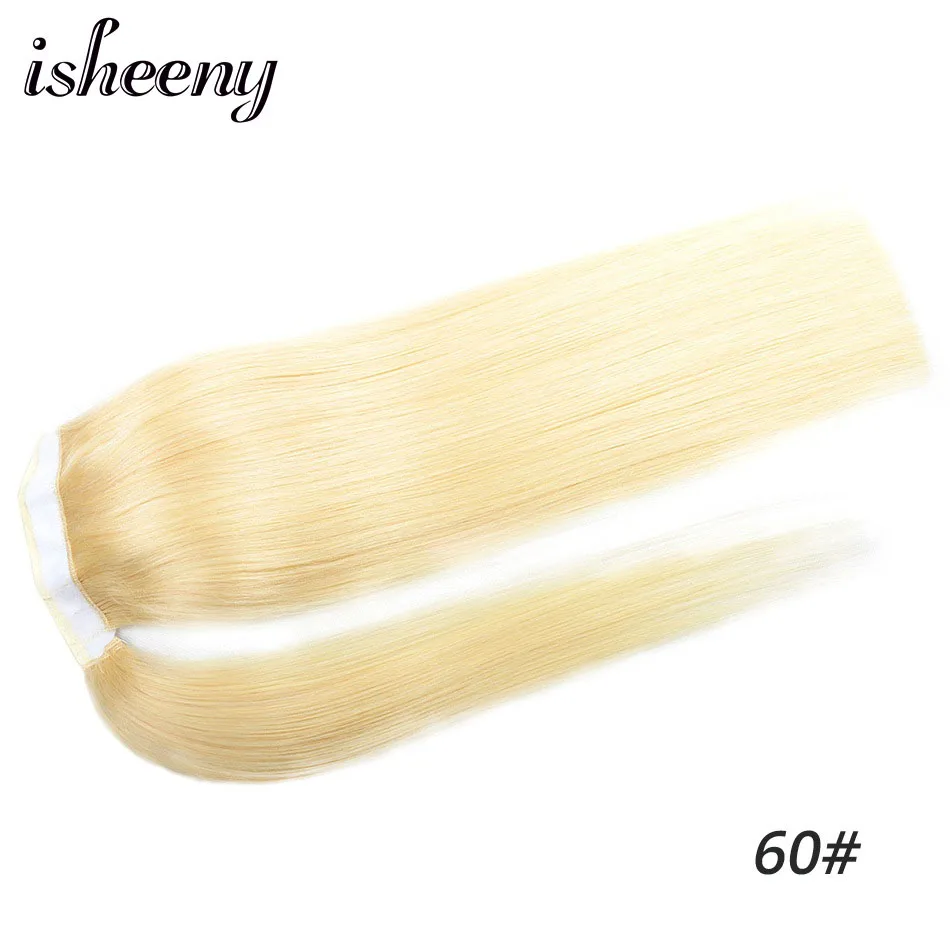 Isheeny Человеческие волосы Remy конский хвост для наращивания 1" 18" 2" человеческие волосы для наращивания на заколках
