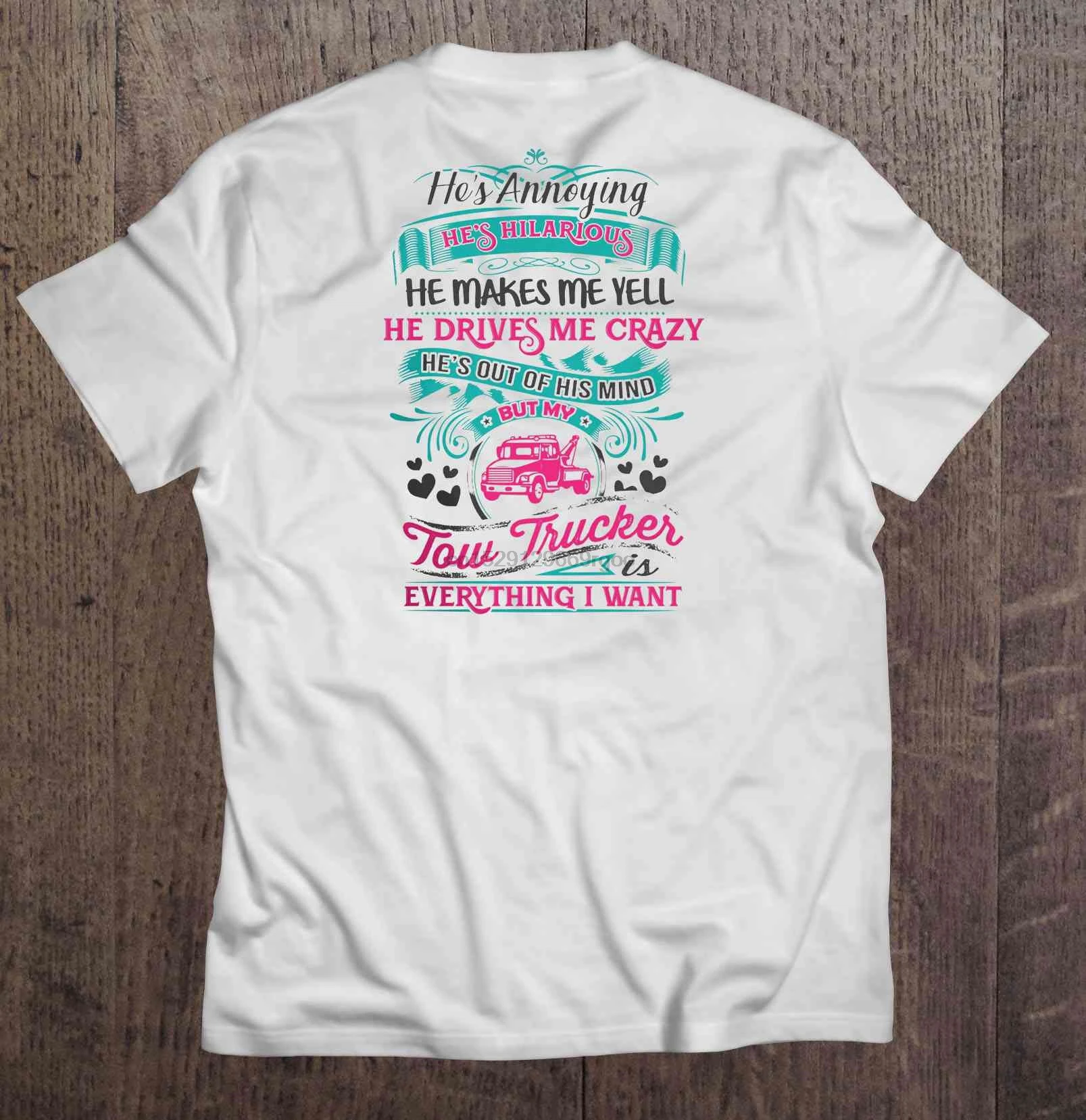 Мужская футболка он раздражает веселый заставляет меня кричать но мой водитель