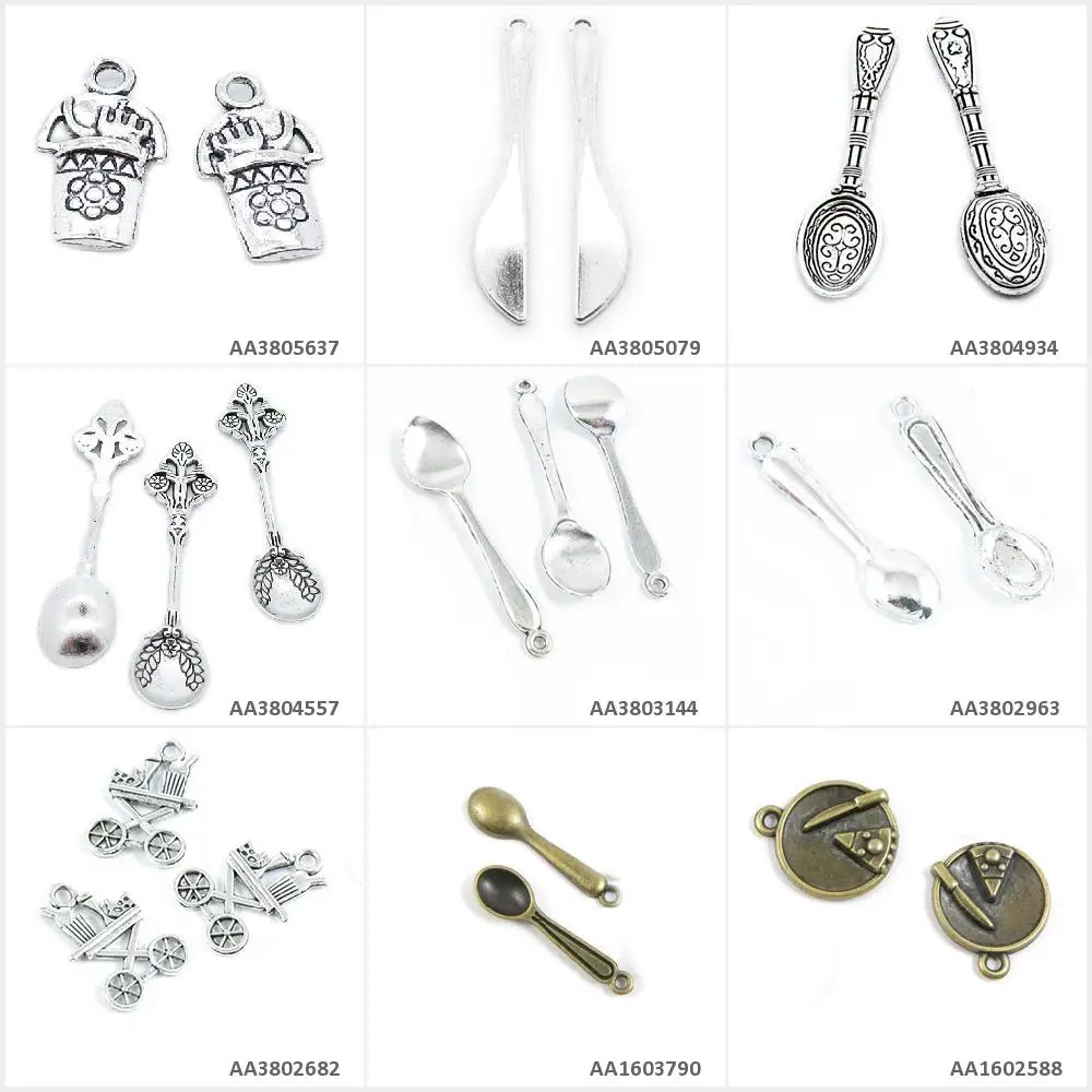 Античные бронзовые посеребренные Подвески для изготовления украшений тарелка