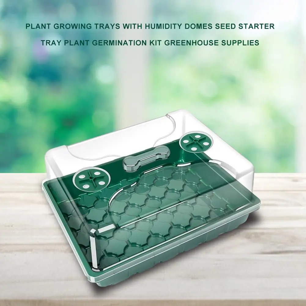 

24 Cells Hole Plant Seeds Grow Box Tray Insert Propagation Seeding Nursery Pot Seeding Nursery Pot gardening hydroponic systems