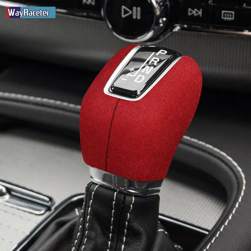 

Замшевая рукоятка переключения передач Ultrasuede для Volvo V60 V90 S60 S90 XC60 XC90 2017 2018 2019 2020, аксессуары