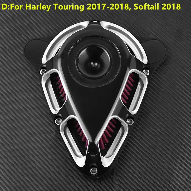 Мотоцикл контрастный струйный сценический Воздухоочиститель для Harley Sportster XL 883 1200 Dyna Fat Bob Softail Heritage Touring Road King 00-18 - Цвет: D without Words