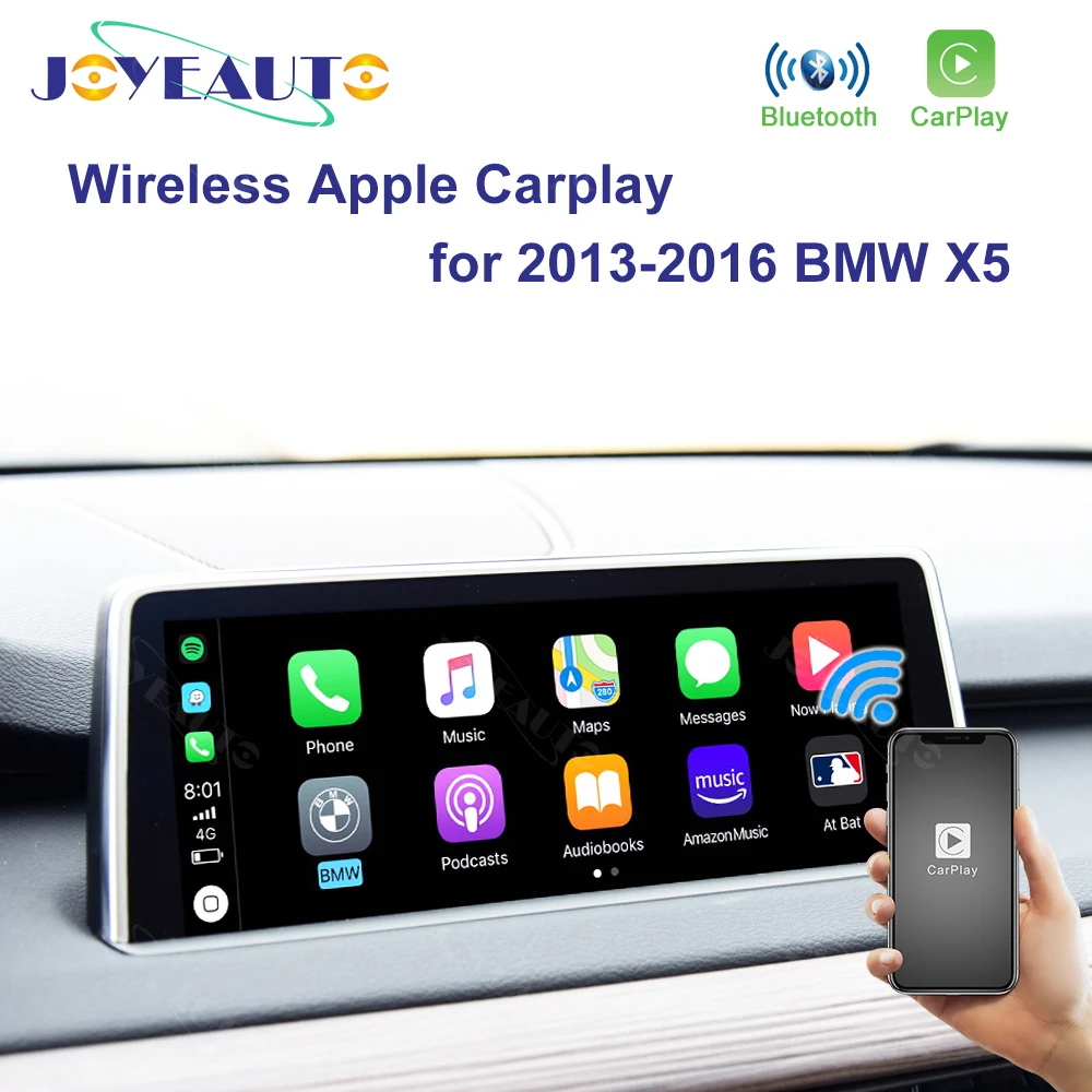 Joyeauto WIFI беспроводной Apple Carplay для BMW NBT X5 X6 F15 F16 F25 F26 2013 2016 Поддержка iOS/Android
