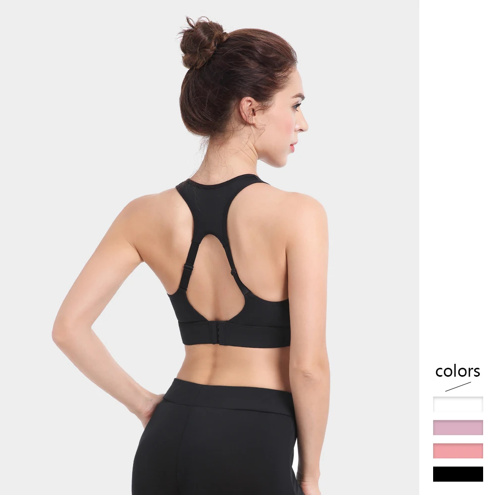 Спортивный бюстгальтер регулируемый женский пуш ап с защитой от вибростойкости