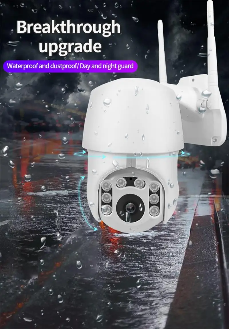 Водонепроницаемая камера с поворотом на 355 градусов 1080P Wi Fi|Камеры