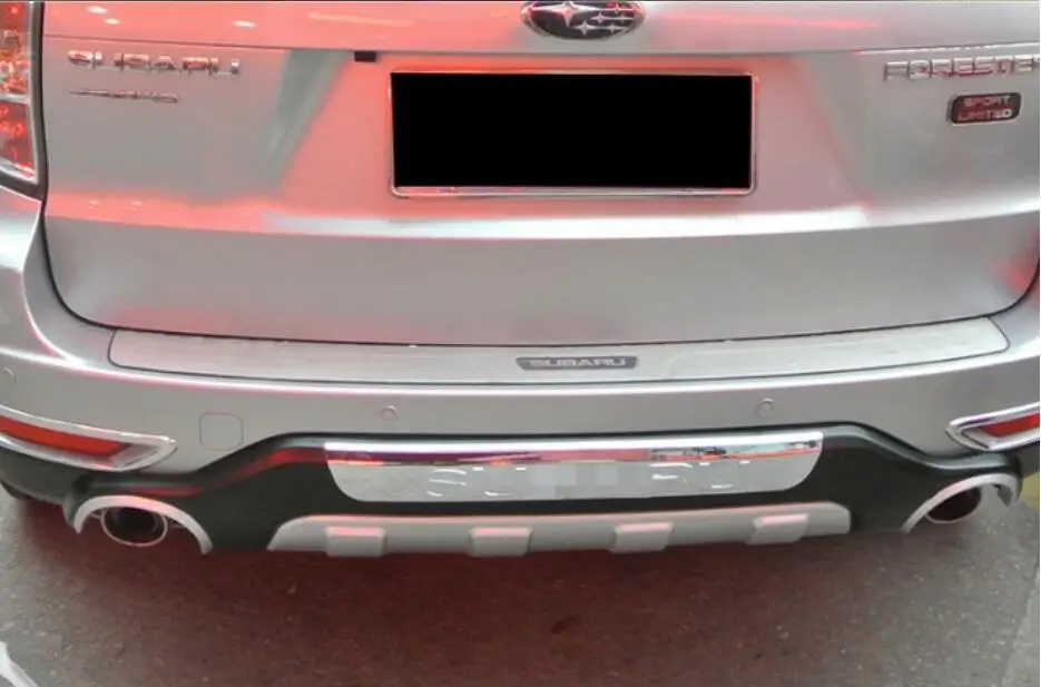 Защитная накладка на передний и задний бампер из АБС пластика для Subaru Forester 2008 2009
