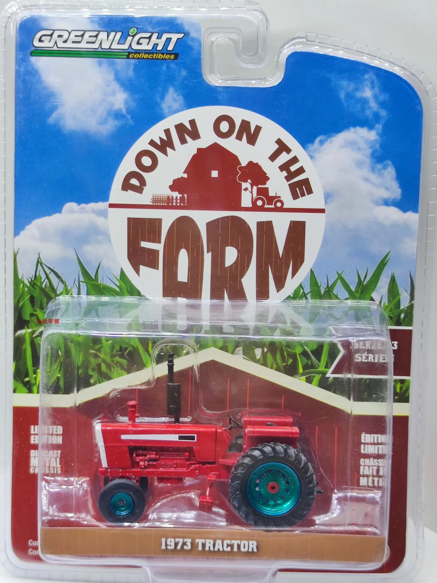 

1:64 GreenLight 1973 трактор green verstion собирать литье под давлением модели автомобиля орнамент