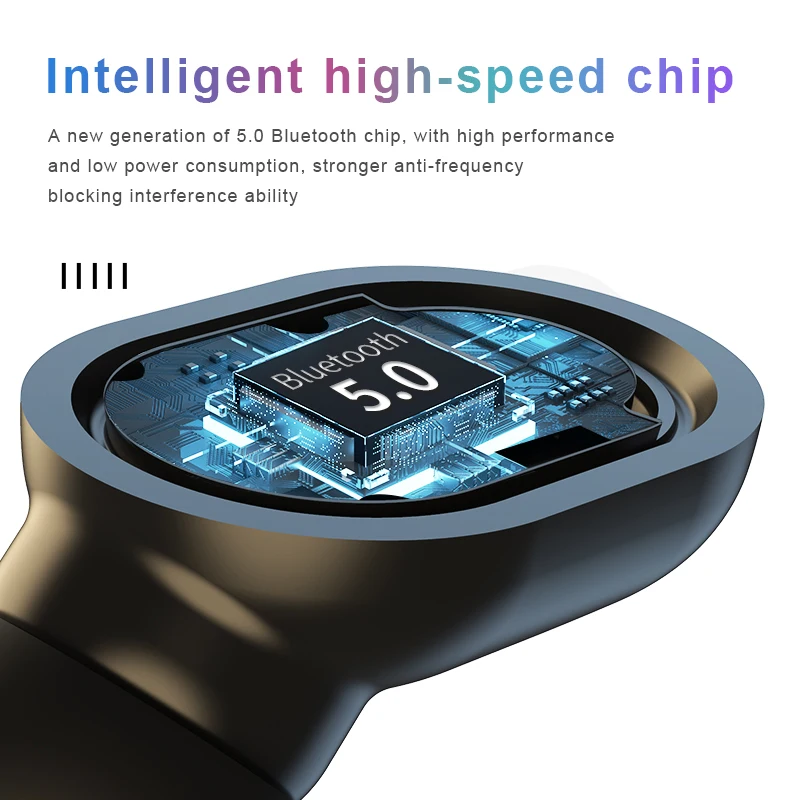 Новинка беспроводные наушники TWS Bluetooth 5 0 спортивные водонепроницаемые