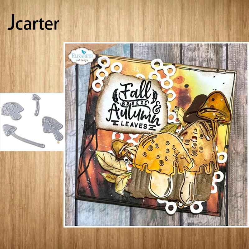 

2021 New Design Mushroom Metal Cutting Dies Craft Stencil Diy for Scrapbooking Handmade Card Make Shape Album Decoration Model