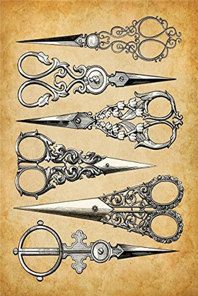 

Metal Tin Sign scissors barber shop Decor Bar Pub Home Vintage Retro