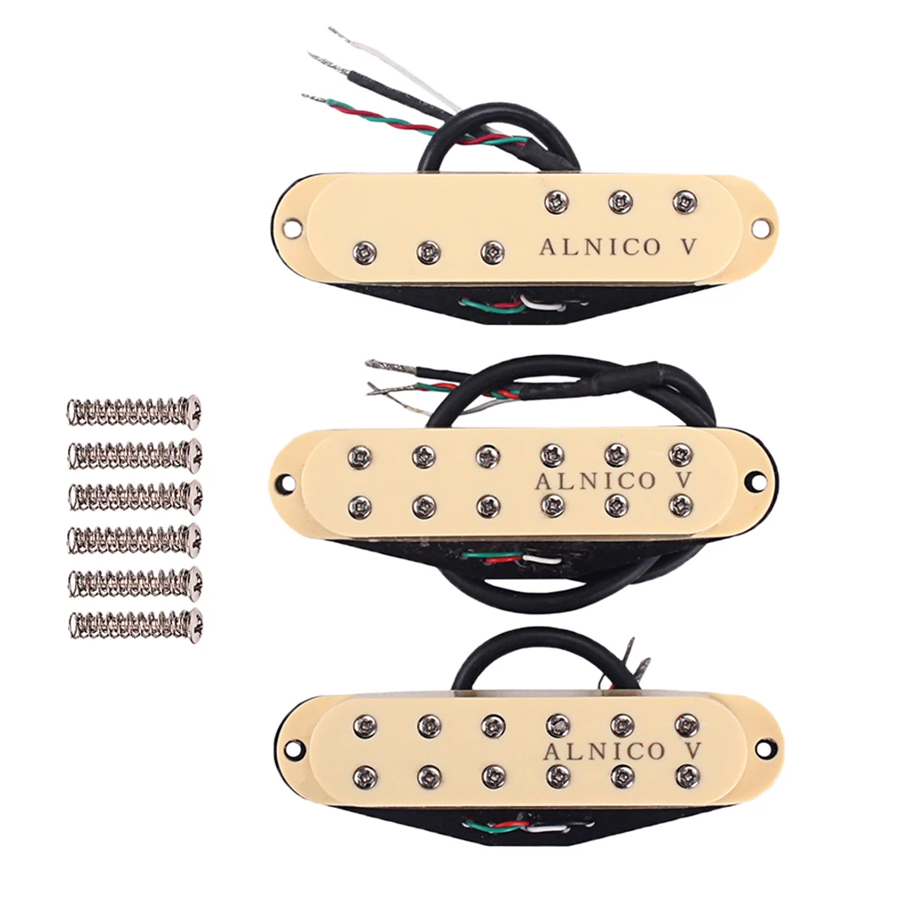 Комплект из 3 грифов Alnico V Humbucker гриф/средний/мост для электрогитары замена ocaster |