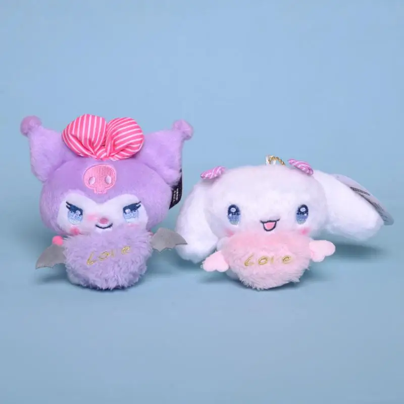 

9 см новый кавайный Sanrioed Cinnamoroll Kuromi аниме плюшевая детская игрушка сумка украшение кулон