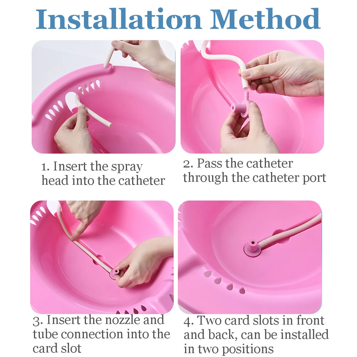 

Portable Bidet Sitz Bath Tub Nursing Basin Kit Postpartum Hemorrhoid Washing Basin with Sprayer On Toilet