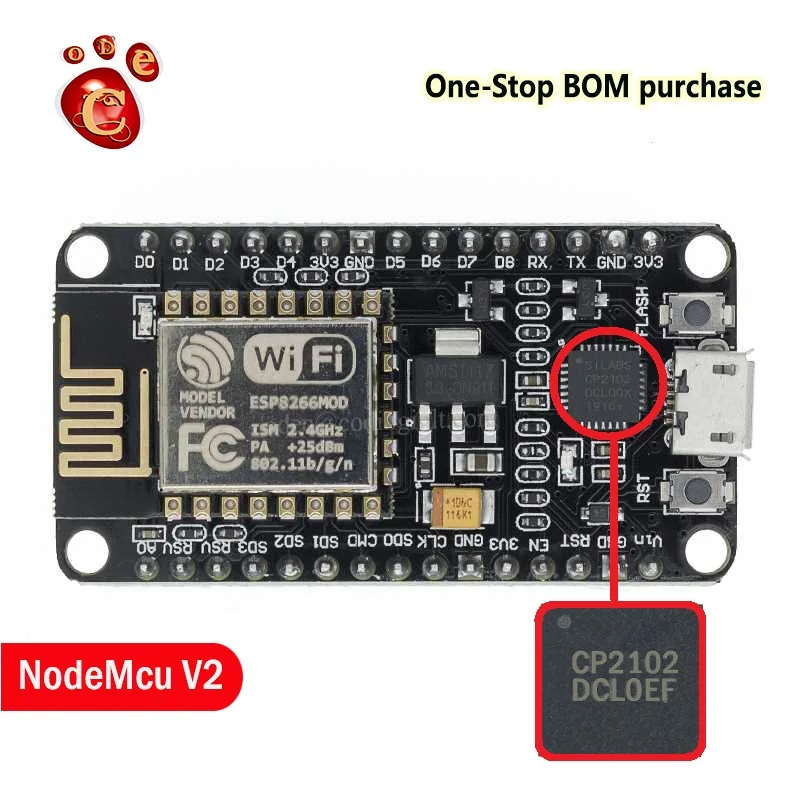 NodeMcu V2 CP2102 Lua WIFI Internet of Things Development Board Based ESP12e | Электронные компоненты и