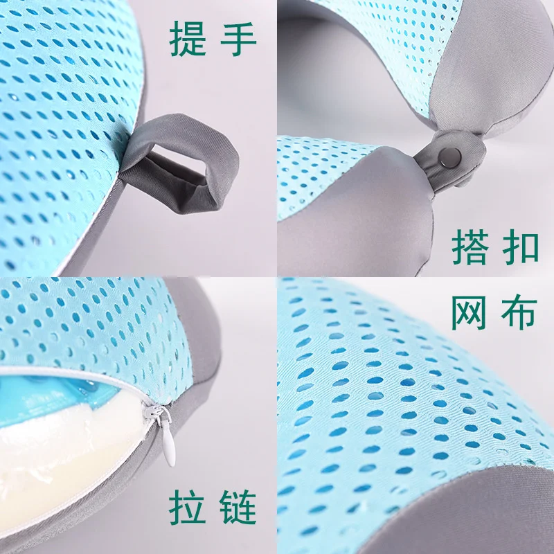 

Memory Foam Gel Pillow Summer Travel Ice-cool Anti-snore Slow Rebound Sleep Pillow Orthopedic Soft Care Neck Pillow Home Bedding