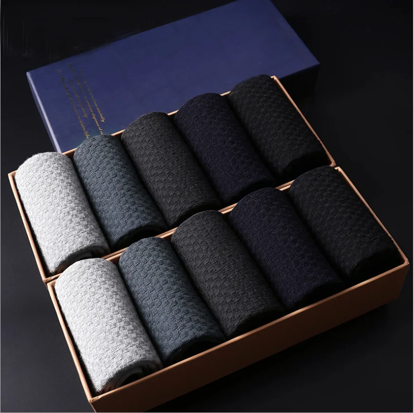 Мужские хлопковые носки в клетку 10 шт. =(5 пар) размеры 39 45|mens business socks|men socksmen socks |
