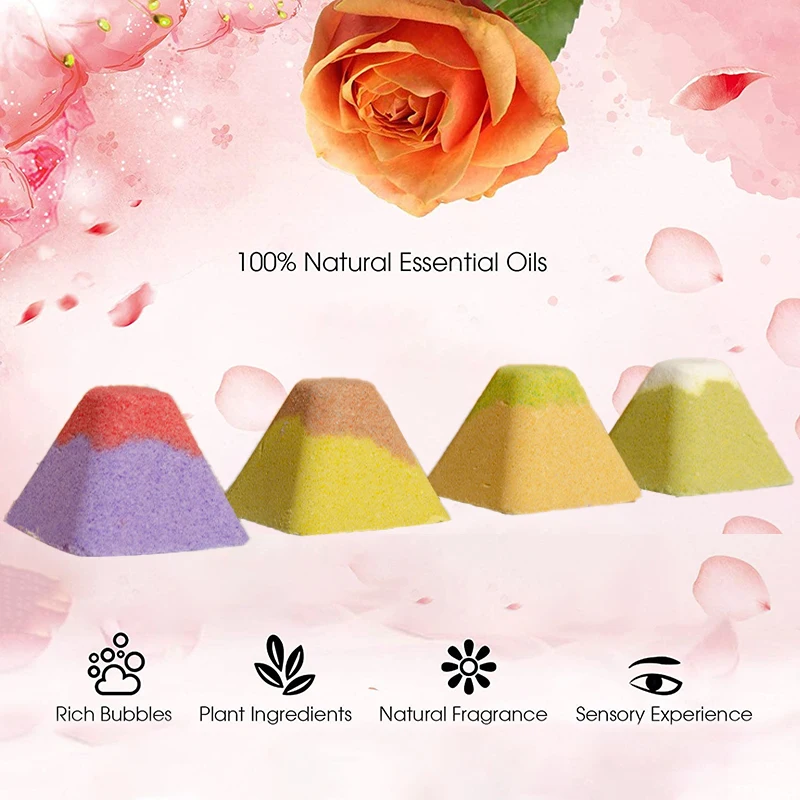 4 шт./компл. соль для ванны натуральный уход за кожей Расслабляющая кожа ручная