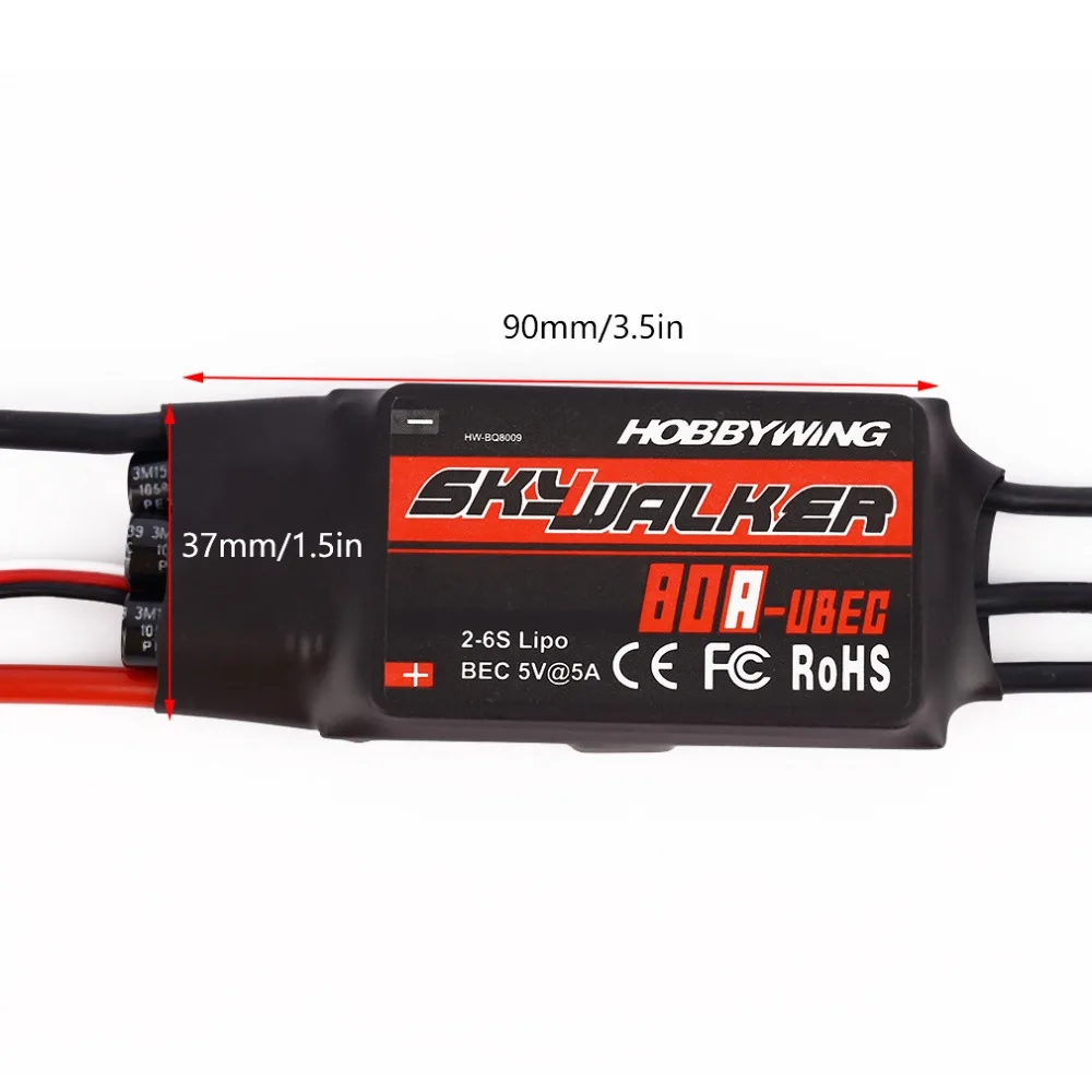 Hobbywing Skywalker 20A 30A 40A 50A 60A 80A ESC контроллер скорости с UBEC для RC FPV квадрокоптера
