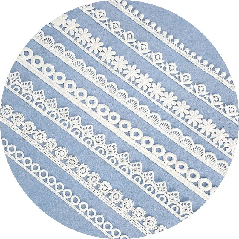 10 Yard DIY Clothing Accessories Embossed Flower Lace Ribbon Tape Wedding Dress Decoration Sewing Apparel Applique Navidad | Дом и сад