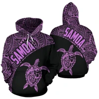 3d printed samoa hoodie turtle mermaid polynesian for menwomen sweatshirt spring casual pullover zipper streetwear