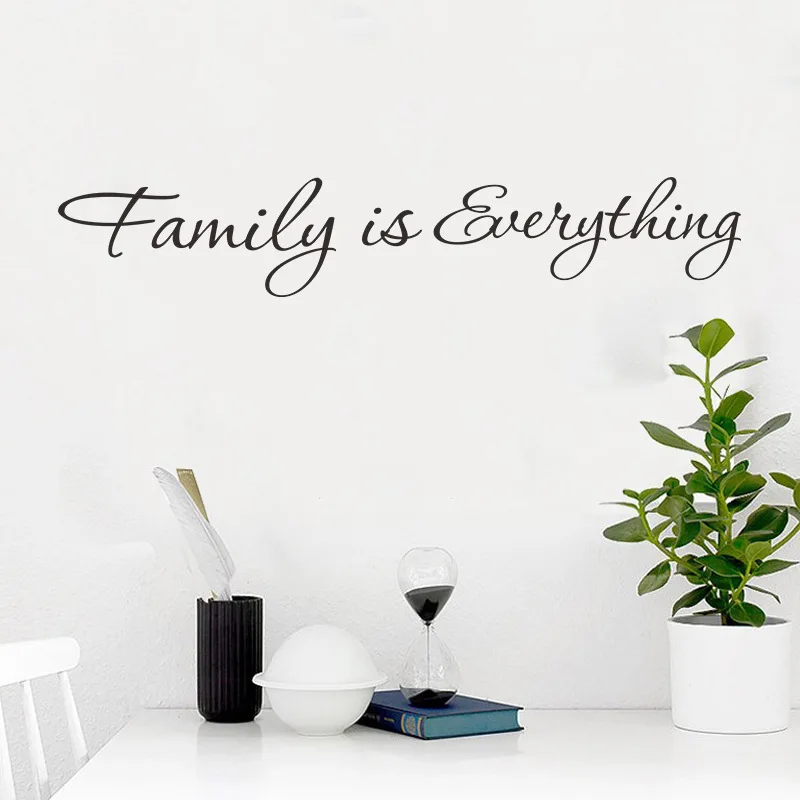 

Family is Everything Wall Sticker Art Mural Decals for Bedroom Home Decor Wall Lettering Art Words Quotes Wall Sticker