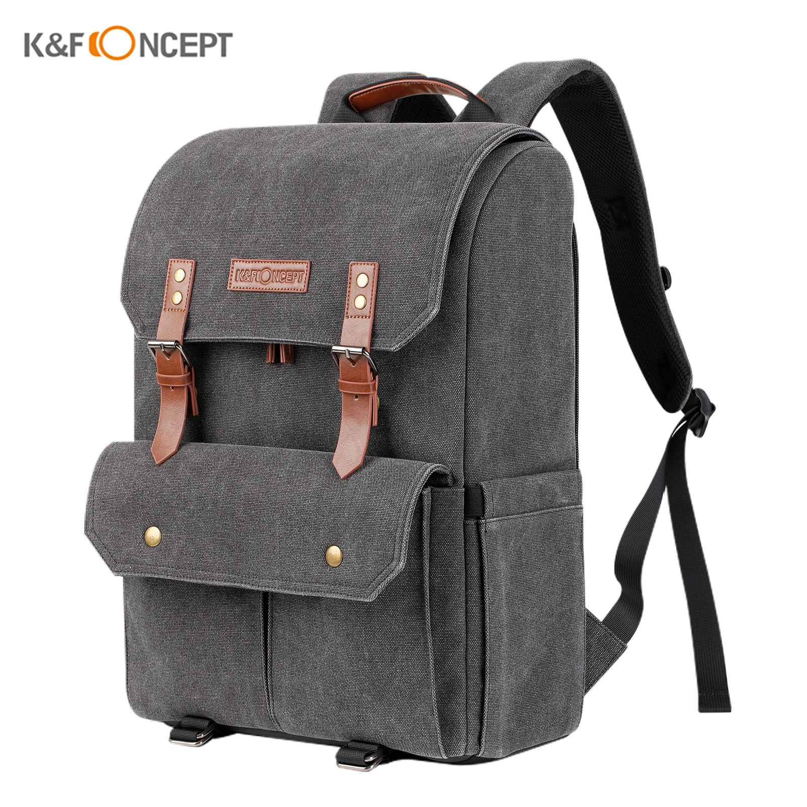 

K&F Concept KF13.104 Large Capacity Photography Camera Backpack Waterproof Travel Bag with Small Handbag for DSLR Lens Tripod