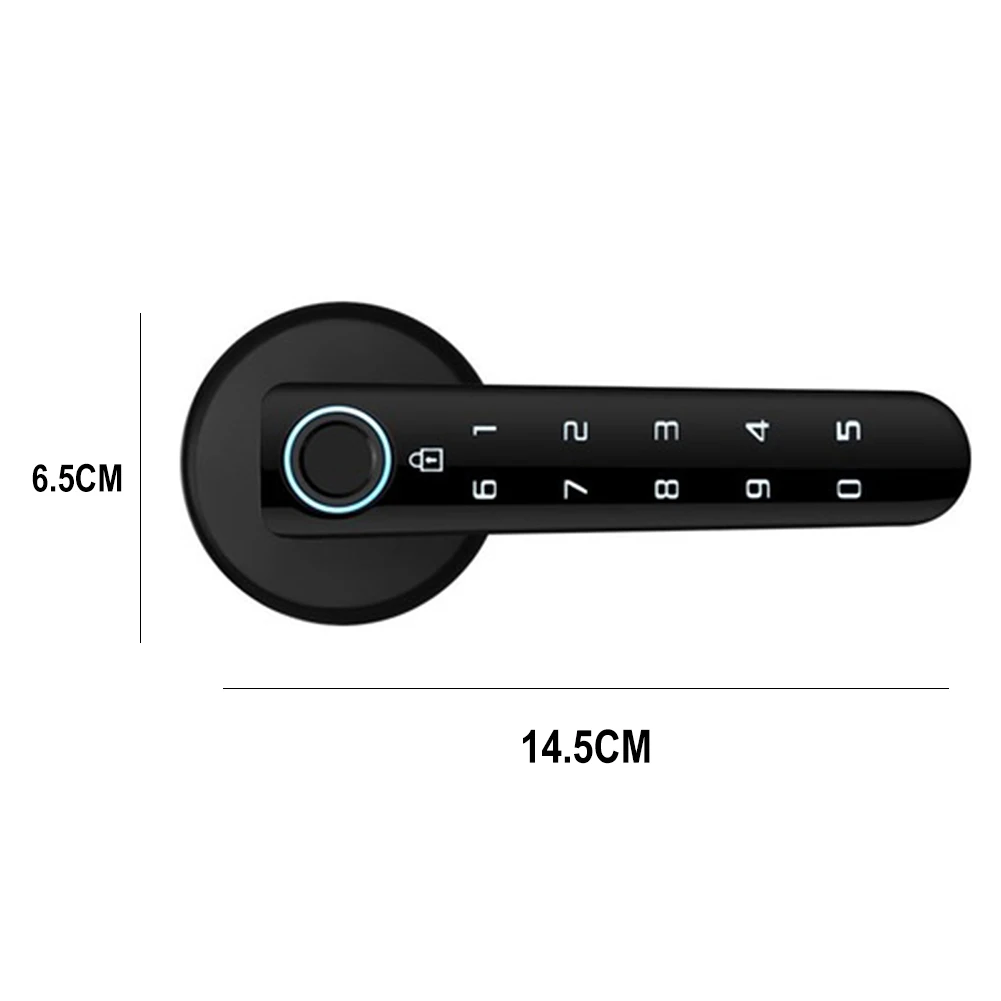 

Biometric Fingerprint Password Lock Auto Security Smart Electric biometrics Door Lock for Home Interface Fingerprint Capacity50
