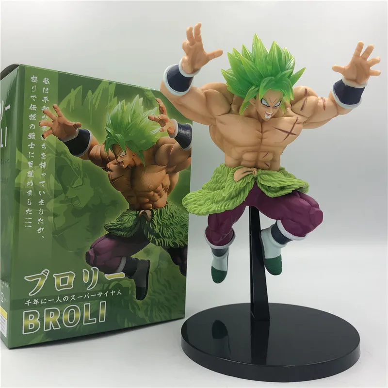 2019 Dragon Ball Z Super Broly Movie Ver. Зеленые волосы против Гоку броли Супер Saiyan боевой формы