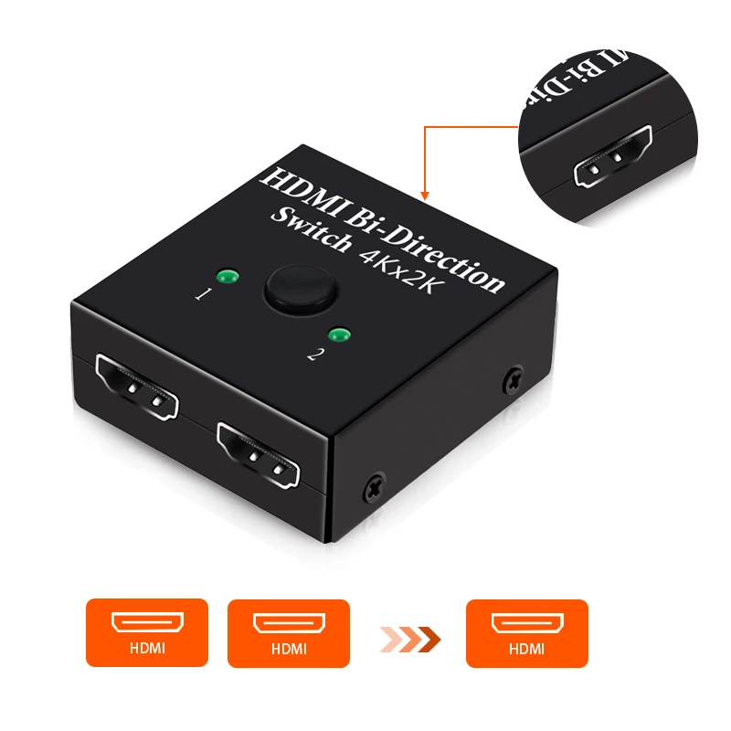 4K x 2K HDMI переключатель разделитель 1080P UHD 1x2x1 разделение 1 в 2 выхода усилитель порта