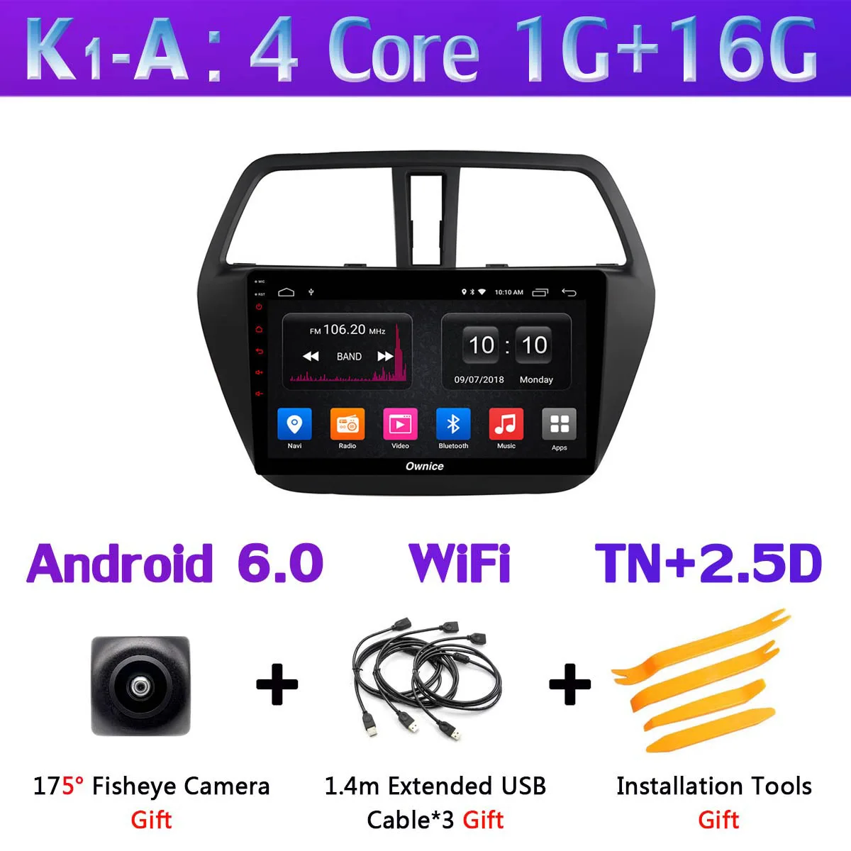 K1-A " 360 ° панорамный Android 9,0 автомобильный DVD мультимедийное радио gps для Suzuki SX4 S-Cross 2013 S Cross автомобильное радио DSP - Цвет: K1-A