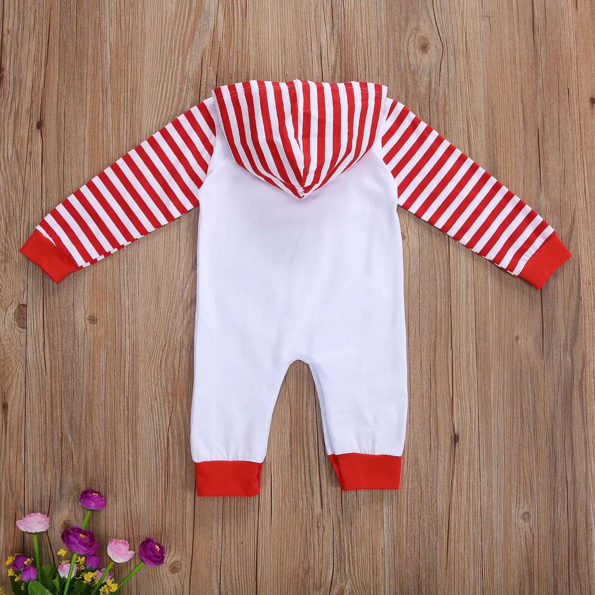 Детский комбинезон с капюшоном на Рождество/День благодарения длинными рукавами