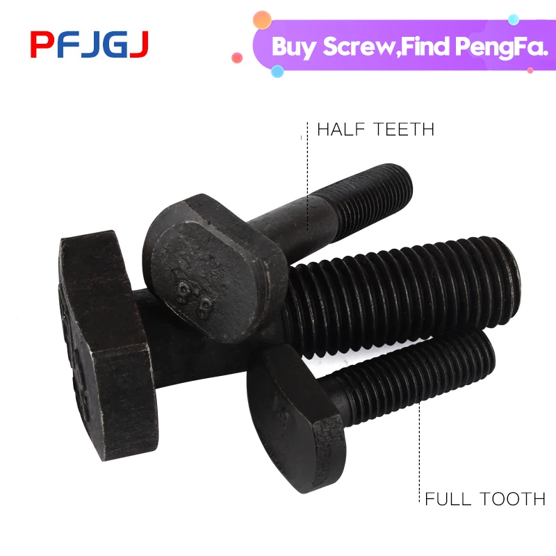 

Peng Fa M12 M14 M16 M18 M20 GB37 8.8 T-type Screw / Screw / Bolt / Black T-slot with Bolts/ T-shaped Plate Screws