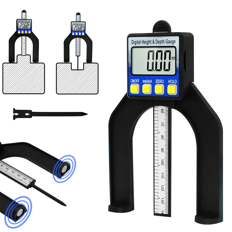 Цифровой измеритель глубины протектора измерительный инструмент ЖК дисплей
