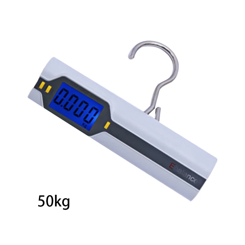 

led 50kg Mini Digital Scale For Fishing Luggage Travel Weighting Steelyard Portable Electronic Hanging Hook Scale dropshiping