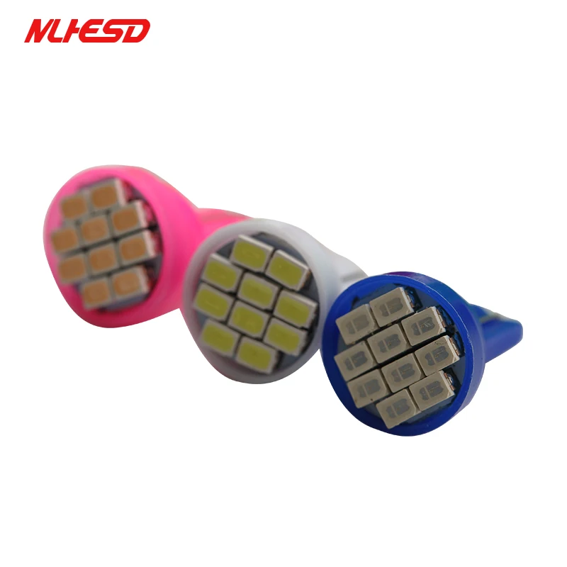 10 шт. T10 W5W автомобильная светодиодная лампа 194 168 1206 SMD светодиодные лампы просвет