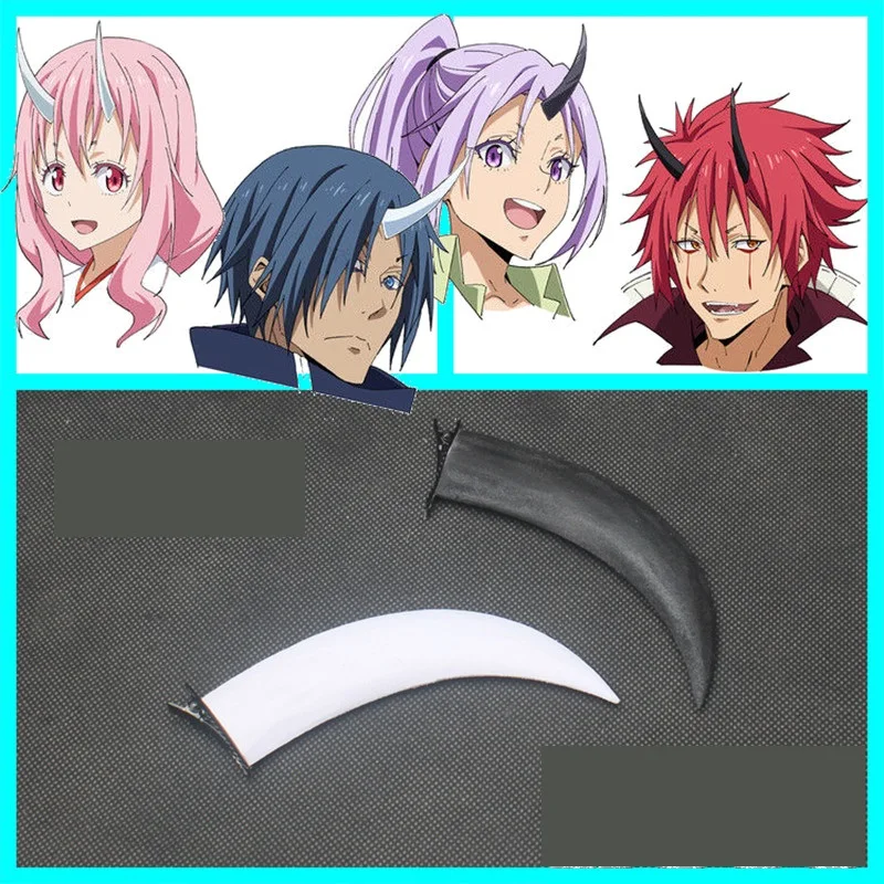 Tensei Shitara Slime Датта Кен Hong таблетки шуна Shion суэи Косплэй головной убор рог заколки