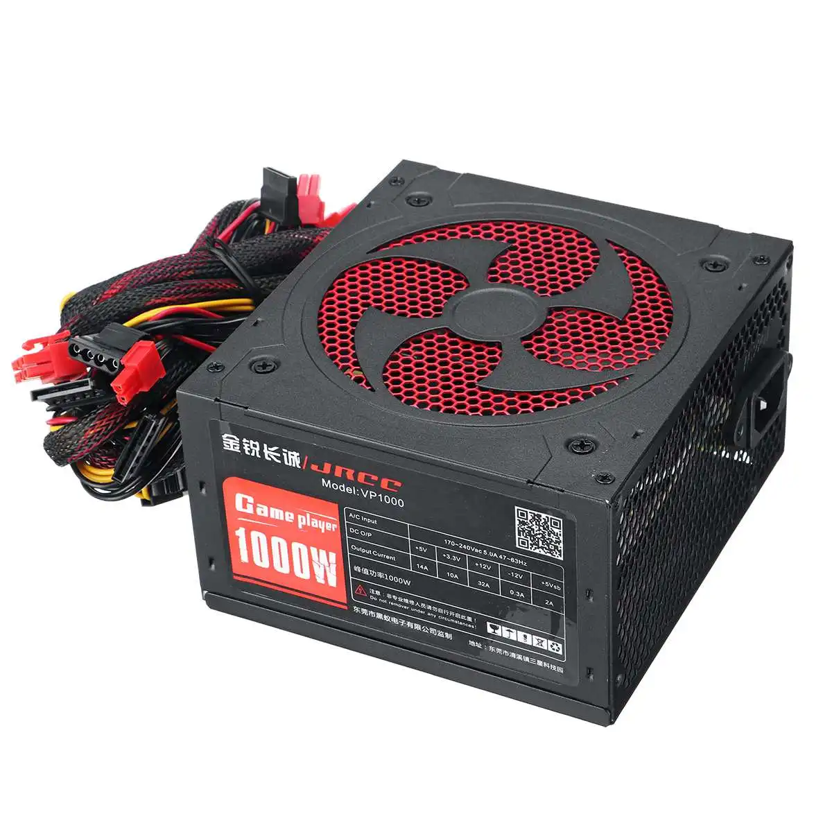1000 Вт ATX 20pin 12В ПК компьютер SATA игровой блок питания Пассивный PFC бесшумный