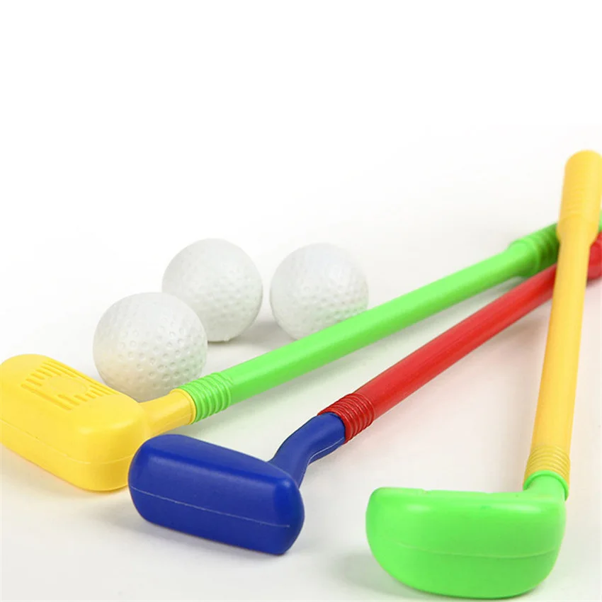 

Children Kids Mini Golf Game Sports Toy Golf Club Toys 3 Golf Clubs + 3 Golf Ball Toy For Baby Grasping Ability Developing