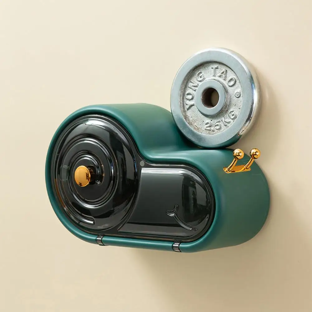 

Adhesive Durable Electroplating Design Toilet Paper Holder 3 Colors Toilet Paper Holder Wall-Mounted for Hotel