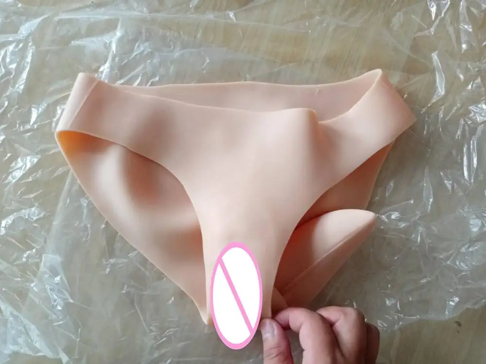 Penetratable влагалища трусы боксеры нижнее белье силиконовая искусственная вагина