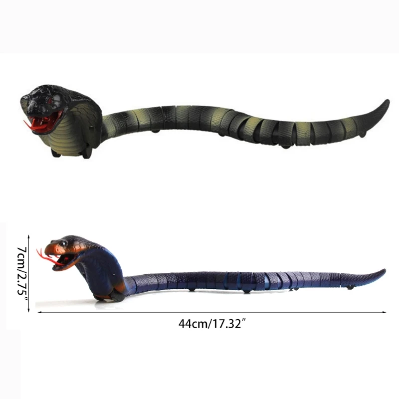

Remote control snake cobra toy animal trick scary prank toy tricky scary props funny gift simulation animal snake